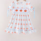Blue Pumpkin Embroidery Ruffle Dress