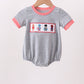 Grey character embroidery bubble