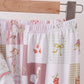Pink Goose Bow Checkered Bamboo Pajama Set