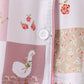 Pink Goose Bow Checkered Bamboo Pajama Set