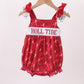 Maroon Alabama Roll Tide Smocked Bubble