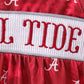 Maroon Alabama Roll Tide Smocked Bubble