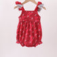 Maroon Alabama Roll Tide Smocked Bubble