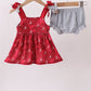 Maroon Alabama Roll Tide Smocked Bloomer Set