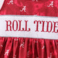 Maroon Alabama Roll Tide Smocked Ruffle Shorts Set