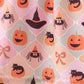 Pumpkin spider bow shorts set