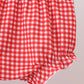 Blue Farm Embroidery Gingham Bloomer Set