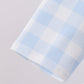 Blue Farm Embroidery Ruffle Gingham Pants Set