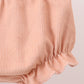 Coral Corduroy Smocked Bloomer Set
