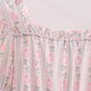 Pumpkin Bow Embroidery Mom Tiered Dress