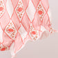 Brown Pumpkin Smocked Lace Bloomer Set