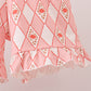 Brown Pumpkin Smocked Lace Shorts Set