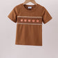 Brown Pumpkin Smocked Top