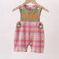 Camel Pumpkin Embroidery Plaid Jon Jon