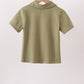 Camel Pumpkin Embroidery Button Down Shirt