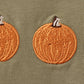 Camel Pumpkin Embroidery Plaid Dress