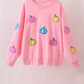 Pink Pumpkin Sequin Mom&me Top