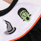Black Pumpkin cat Embroidery Ruffle Bubble
