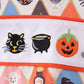 Black Pumpkin cat Embroidery Bubble