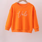 Orange Tennessee Vols Embroidery Mom&me Top
