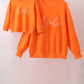 Orange Tennessee Vols Embroidery Mom&me Top