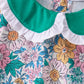 Green Floral Ruffle Shorts Set