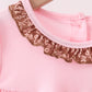 Pink Mallard Applique Ruffle Dress