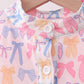 Pink Bow Fleece mom&me Jacket