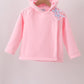 Pink Fleece Bow Coat