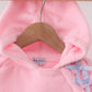 Pink Fleece Bow Coat