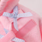 Pink Fleece Bow Coat