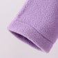 Purple Fleece Bow Coat