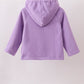 Purple Fleece Bow Coat