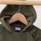 Green Fleece Bow Coat