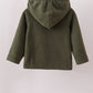 Green Fleece Bow Coat