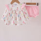 Pink all day adventure ruffle bloomer set