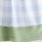 Blue Pumpkin Embroidery Gingham Bloomer set