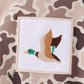 Camouflage duck embroidery hoodie bubble
