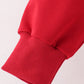 Red Alabama sequin mom top