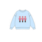 Blue Nutcracker Sequin Top