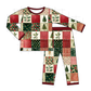 Maroon Checkered Tree Pajama Set