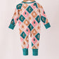 Green Gingerbread Bamboo Romper
