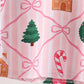 Pink Christmas Tree Bamboo Mom&me Pajama Set