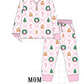 Pink Christmas Tree Bamboo Mom&me Pajama Set