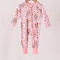 Pink bluey bamboo romper