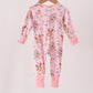Pink bluey bamboo romper
