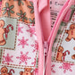 Pink Gingerbread Checkered Bamboo Romper
