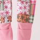 Pink Gingerbread Checkered Bamboo Romper