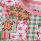 Pink Gingerbread Checkered Bamboo Pajama Set