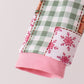 Pink Gingerbread Checkered Bamboo Pajama Set